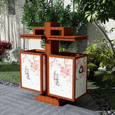 仿古中國風垃圾桶FG-1002